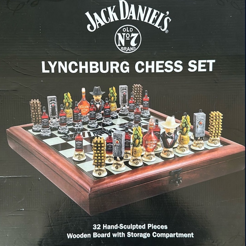 Jack Daniel’s hand crafted chess set collection